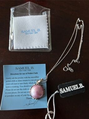 Samuel B. Pink Pearl Pendant Necklace